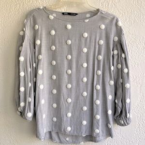 Zara Polka Dot Blouse